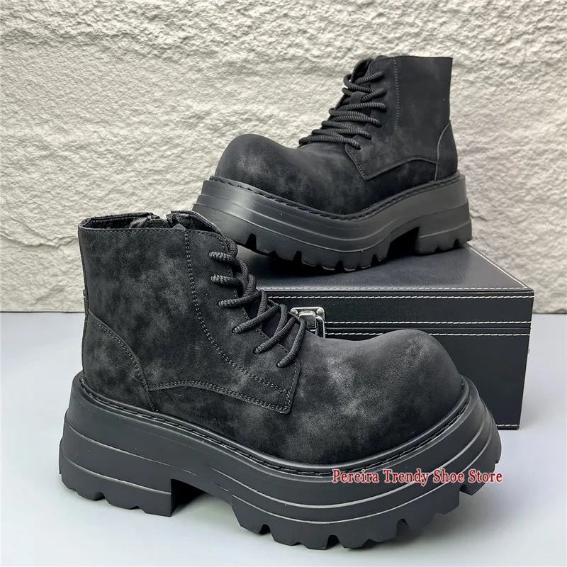 Мужские мотоциклетные ботинки на толстой подошве в стиле ретро, осень-зима, новые модные высокие ботинки на молнии с большим носком, уличный стиль, мужская обувь
Мужские мотоциклетные ботинки на толстой подошве в стиле ретро, осень-зима, новые модные высокие ботинки на молнии с большим носком, уличный стиль, мужская обувь