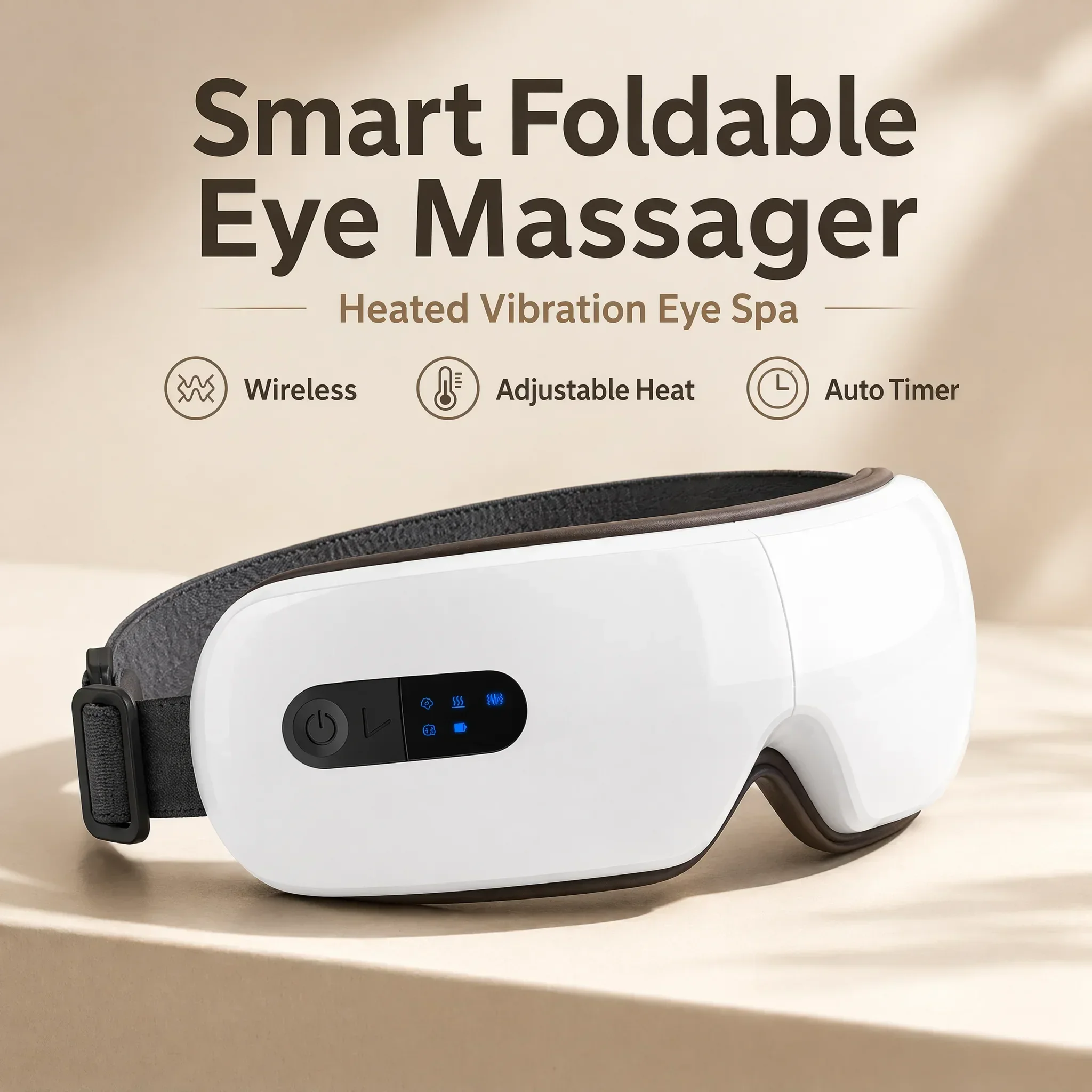 Wireless Foldable Hot Compress Eye Massager Bluetooth Vibration Eye Care Massage Glasses Sleep Aid Eye Mask For Office Travel
Wireless Foldable Hot Compress Eye Massager Bluetooth Vibration Eye Care Massage Glasses Sleep Aid Eye Mask For Office Travel