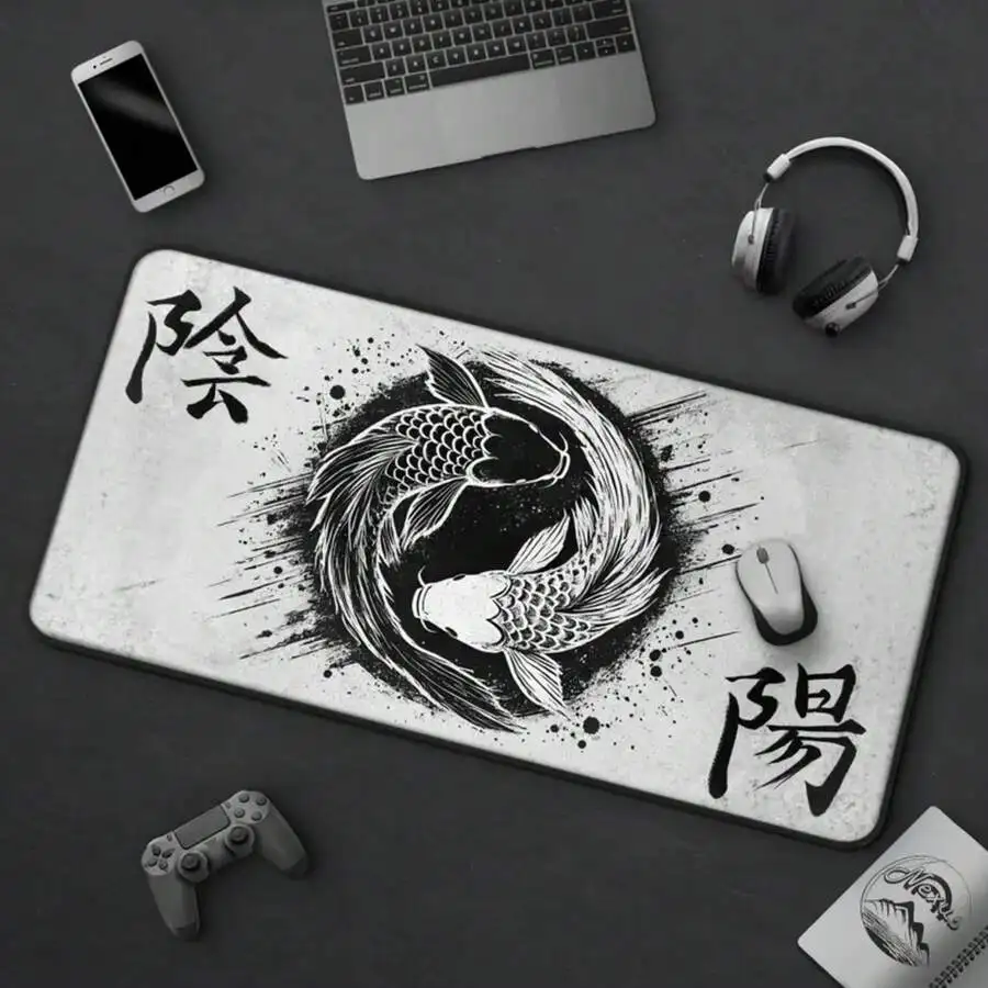 Yin Yang Koi Fish Desk Mat Large Gaming Mouse Pad Zen Minimalist Office Decor Non-Slip Rubber Base
Yin Yang Koi Fish Desk Mat Large Gaming Mouse Pad Zen Minimalist Office Decor Non-Slip Rubber Base