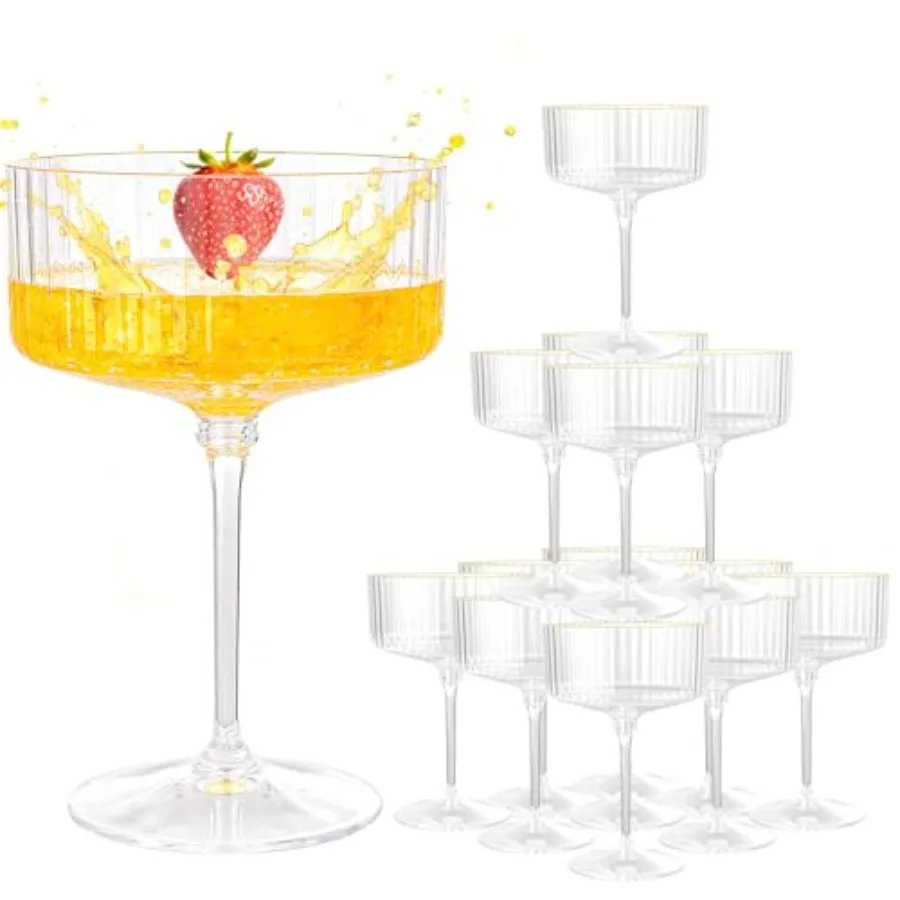 LIYH 20 Pcs Plastic Martini Glasses 10 Oz Disposable Martini Glasses Cocktail Coupe Plastic Champagne Tower Disposable Wine Cup
LIYH 20 Pcs Plastic Martini Glasses 10 Oz Disposable Martini Glasses Cocktail Coupe Plastic Champagne Tower Disposable Wine Cup