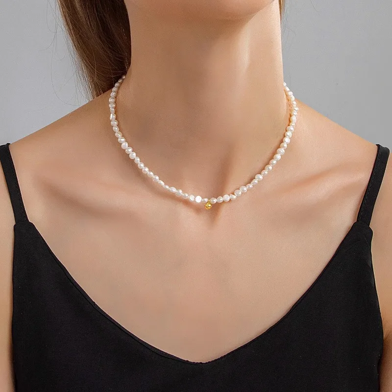 Minar French White Color Baroque Freshwater Pearl Beaded Necklace for Women Wholesale 14K Real Gold Plated Copper Strand Chokers
Minar French White Color Baroque Freshwater Pearl Beaded Necklace for Women Wholesale 14K Real Gold Plated Copper Strand Chokers