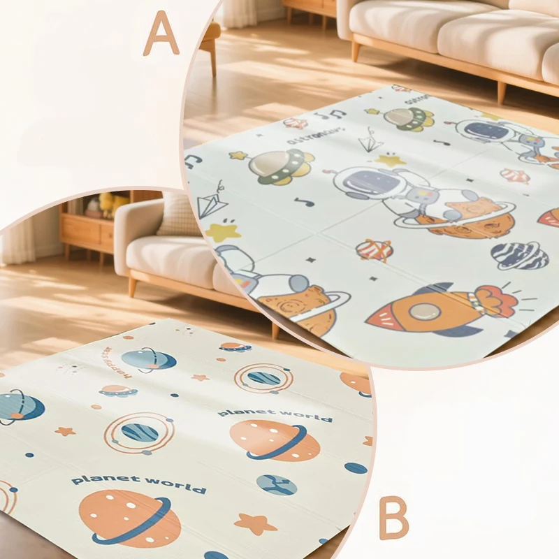 1pc Thickened Baby Play Mat, Knee Protection, Double-Sided Cute Astronaut Cartoon, For Living Room & Bedroom Baby Crawling
1pc Thickened Baby Play Mat, Knee Protection, Double-Sided Cute Astronaut Cartoon, For Living Room & Bedroom Baby Crawling