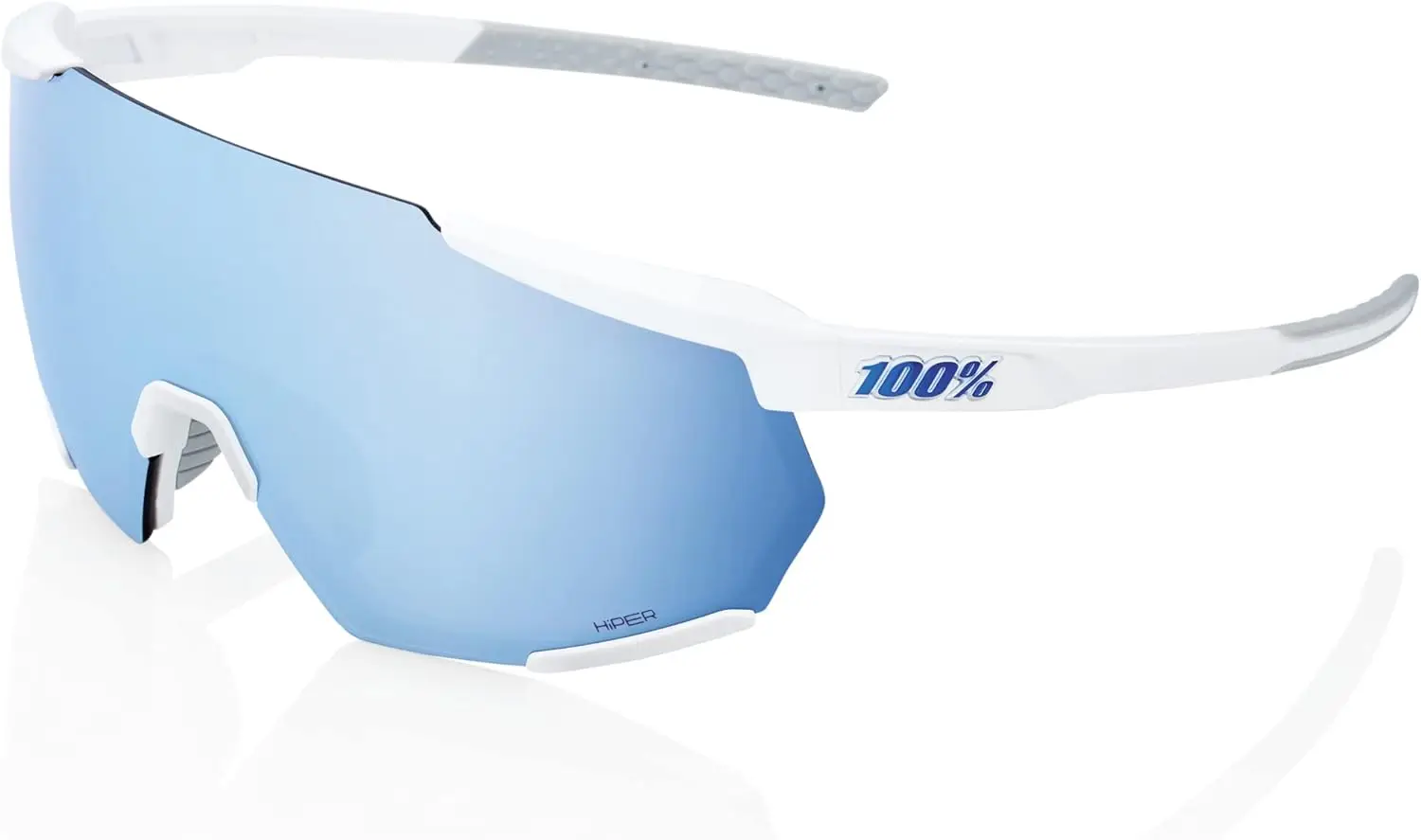 Sport Performance Sunglasses for Cycling Running - Matte White HiPER Blue Mirror Lens
Sport Performance Sunglasses for Cycling Running - Matte White HiPER Blue Mirror Lens