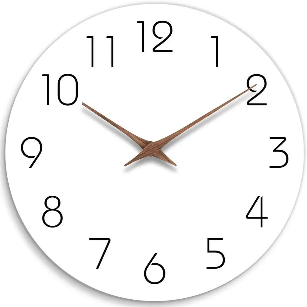 Wall Clock 12 Inch Silent Non Ticking Wood Wall Clocks Battery Operated Wooden White Modern Simple Minimalist Hanging Wall Clock
Wall Clock 12 Inch Silent Non Ticking Wood Wall Clocks Battery Operated Wooden White Modern Simple Minimalist Hanging Wall Clock