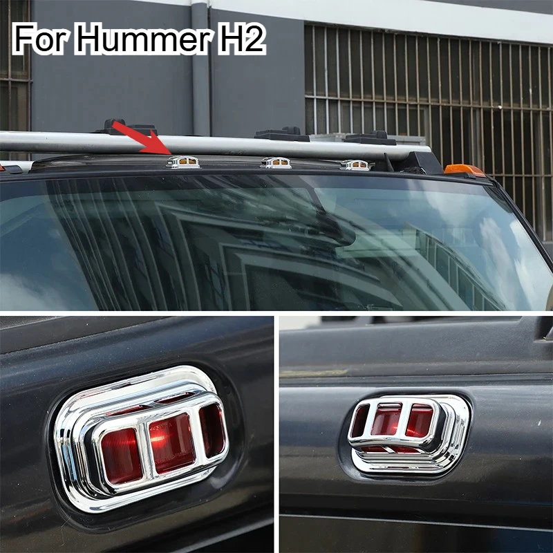 Fit For Hummer H2 2003-2009 ABS Black Car Front Rear Roof Light Protective Cover Decorative Car Accessories
Fit For Hummer H2 2003-2009 ABS Black Car Front Rear Roof Light Protective Cover Decorative Car Accessories