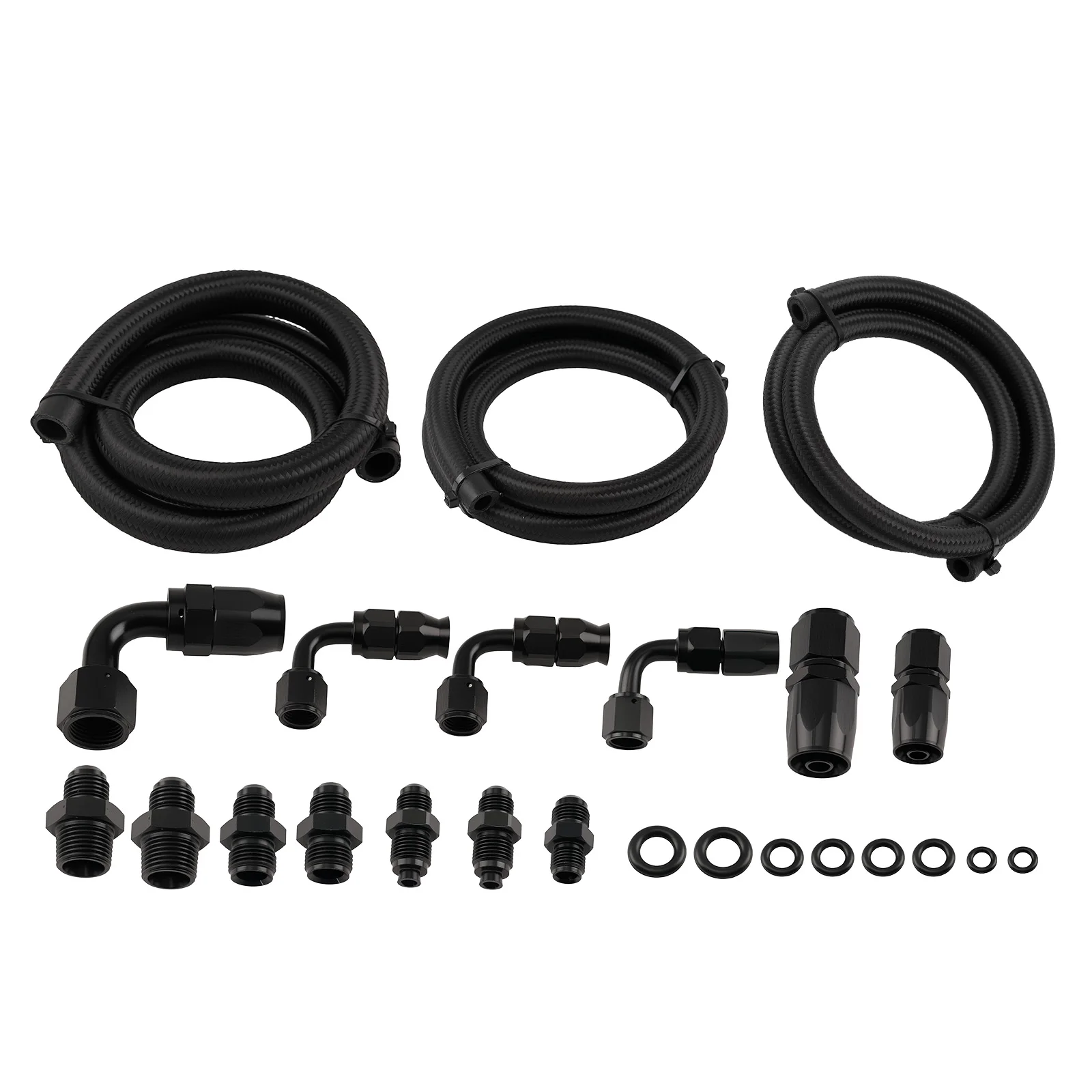 Power Steering Oil Line Kit Black -6AN -10AN Remote Reservoir Universal 3 Foot
Power Steering Oil Line Kit Black -6AN -10AN Remote Reservoir Universal 3 Foot