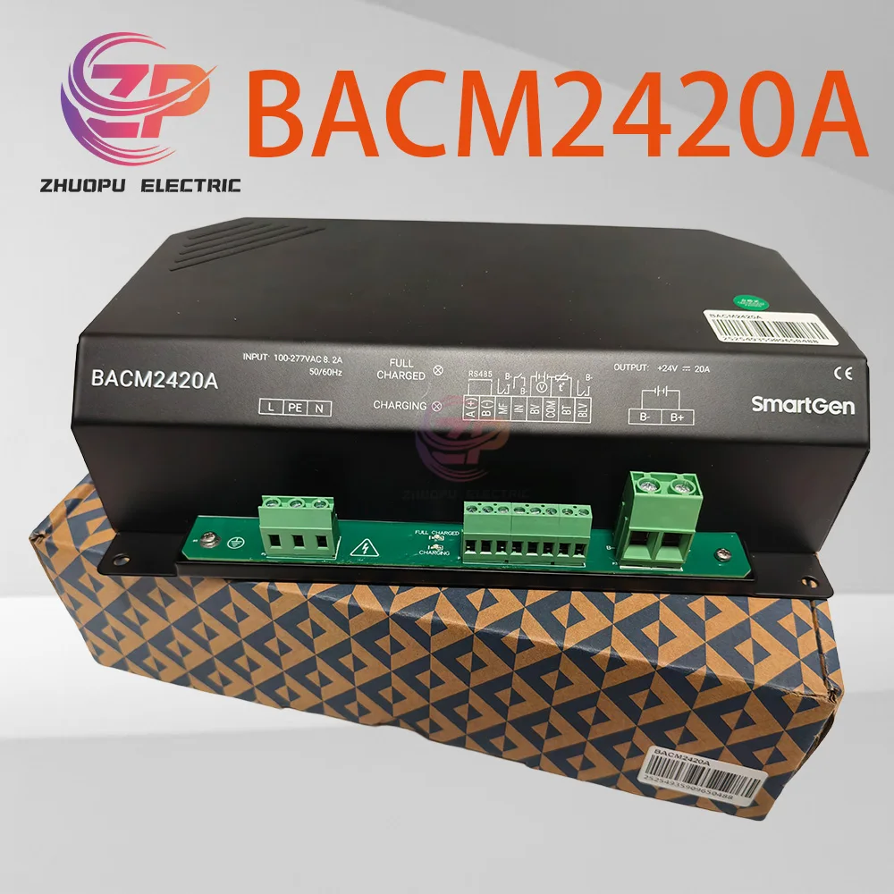 Оригинальное поплавное зарядное устройство Smartgen BACM2420A, оригинальное автоматическое интеллектуальное зарядное устройство для дизельного генератора, запасные части для генератора переменного тока
Оригинальное поплавное зарядное устройство Smartgen BACM2420A, оригинальное автоматическое интеллектуальное зарядное устройство для дизельного генератора, запасные части для генератора переменного тока