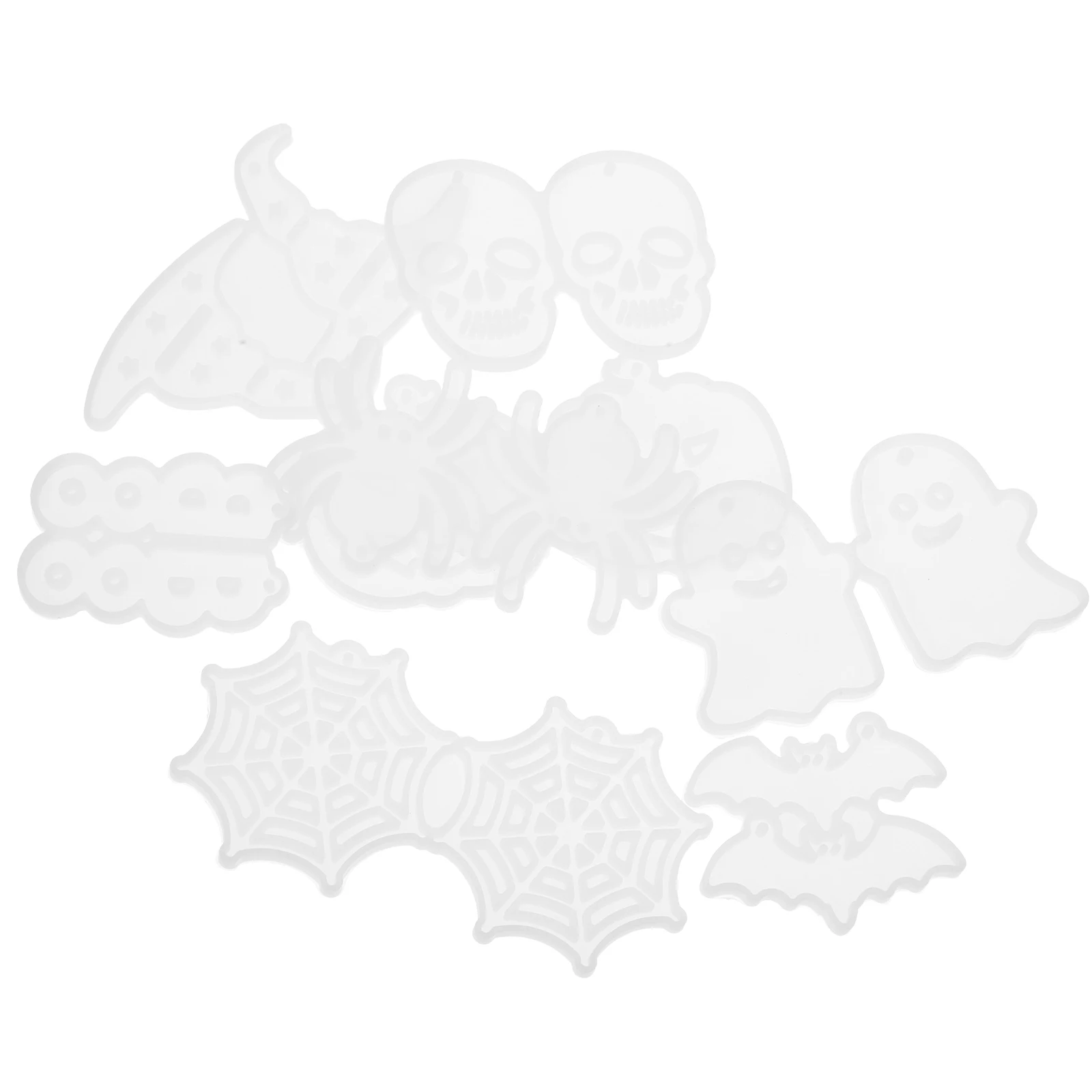 8 Pcs Earring Making Mold Halloween Silicone Jewelry Casting Accessories Transparent Reusable Spider Ghost Pendant
8 Pcs Earring Making Mold Halloween Silicone Jewelry Casting Accessories Transparent Reusable Spider Ghost Pendant