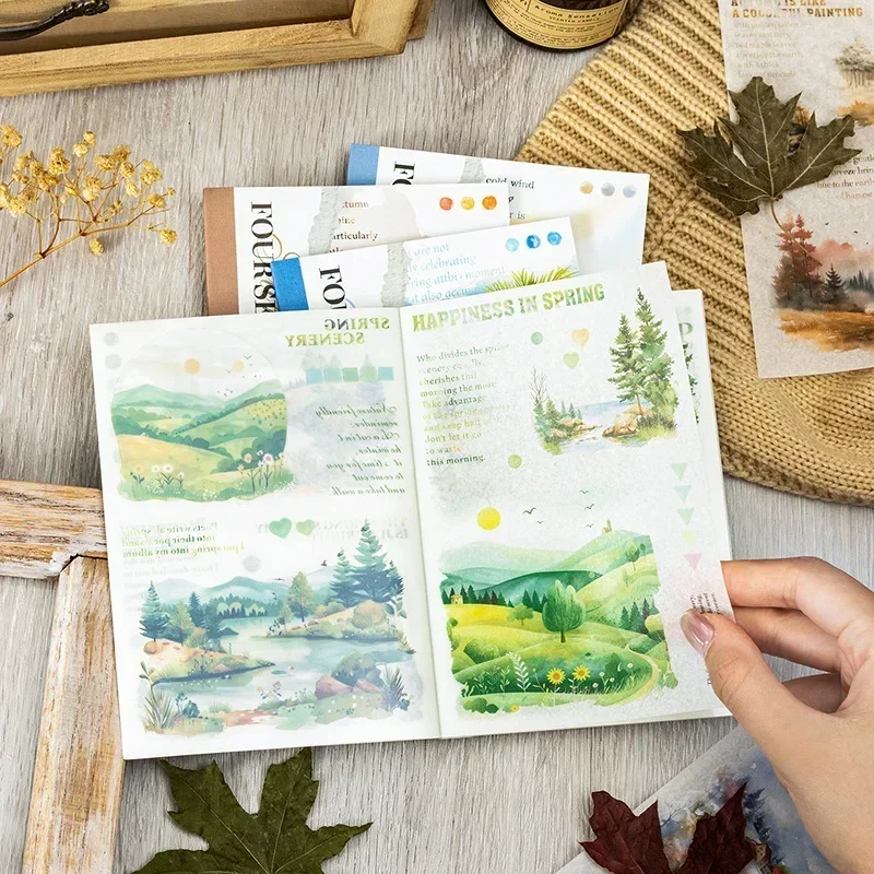 20pcs Seasons Scenery dual Package material cutting manual account your Supplies Scrapbook Stickers along with Four 170*120mm
20pcs Seasons Scenery dual Package material cutting manual account your Supplies Scrapbook Stickers along with Four 170*120mm