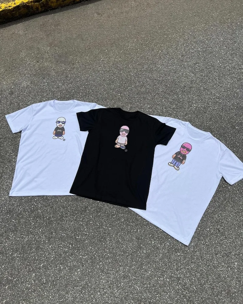 Gothic Y2K sunglasses small figure print simple casual versatile men T-shirt retro rock high street American short-sleeved
Gothic Y2K sunglasses small figure print simple casual versatile men T-shirt retro rock high street American short-sleeved