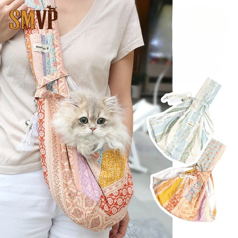 Soft and Breathable Small Floral Messenger Bag in Summer Portable and Comfortable Backpack Suitable for Pet Cats and Small Dogs
Soft and Breathable Small Floral Messenger Bag in Summer Portable and Comfortable Backpack Suitable for Pet Cats and Small Dogs
