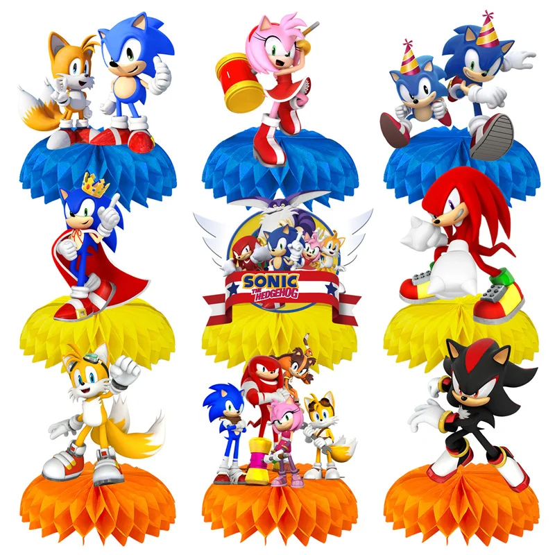 New 9 Pieces Sonic Birthday Party Decoration Kids Party Supplies Cupcake Decoration Background Centerpiece
New 9 Pieces Sonic Birthday Party Decoration Kids Party Supplies Cupcake Decoration Background Centerpiece