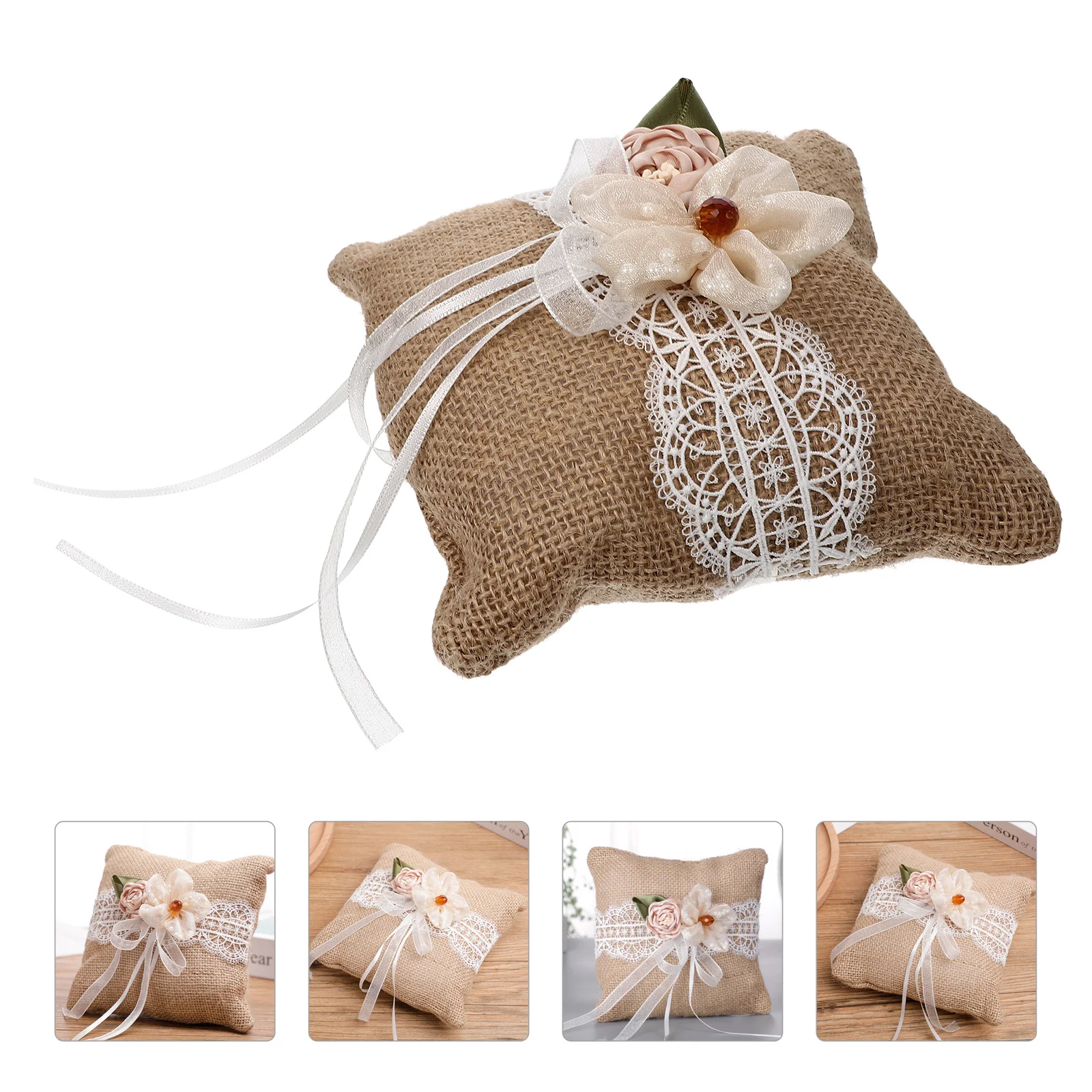 Linen Wedding Ring Pillow Flower Basket Soft Comfortable Material Reusable Elegant Retro Decorative Romantic Immersive
Linen Wedding Ring Pillow Flower Basket Soft Comfortable Material Reusable Elegant Retro Decorative Romantic Immersive