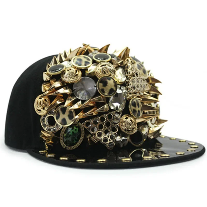 New Personality Trend Hip Hop Caps For Men Women Novelty Headdress Decoration Flat Brim Cap Adjustable Size Couple Hat
New Personality Trend Hip Hop Caps For Men Women Novelty Headdress Decoration Flat Brim Cap Adjustable Size Couple Hat