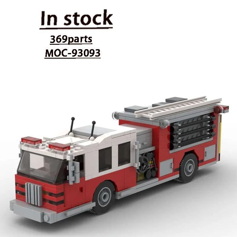 MOC-93093 Urban Traffic Rescue Fire Truck Building Block Model 369 Parts MOC Boys Children Birthday Christmas Toys Gift
MOC-93093 Urban Traffic Rescue Fire Truck Building Block Model 369 Parts MOC Boys Children Birthday Christmas Toys Gift