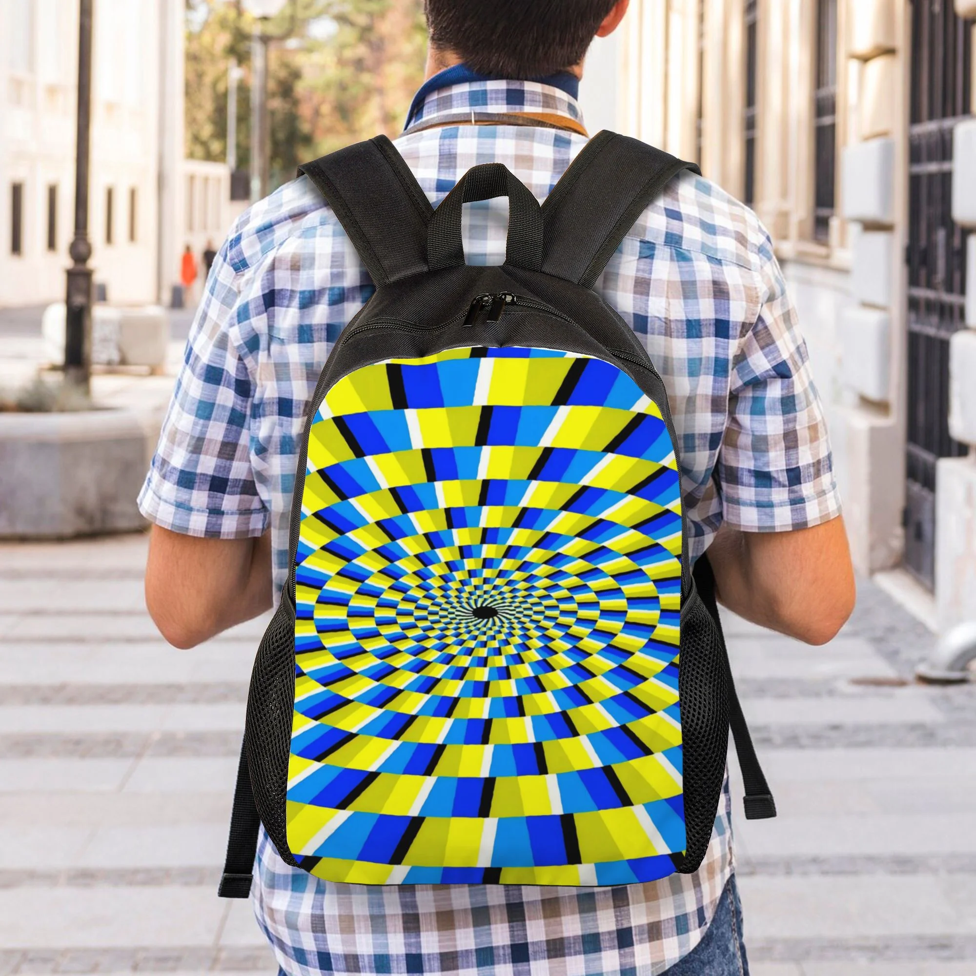 One "Illusion Printed Backpack - Large Capacity Student School Bag with Adjustable Shoulder Strap and Illusion Design
One "Illusion Printed Backpack - Large Capacity Student School Bag with Adjustable Shoulder Strap and Illusion Design