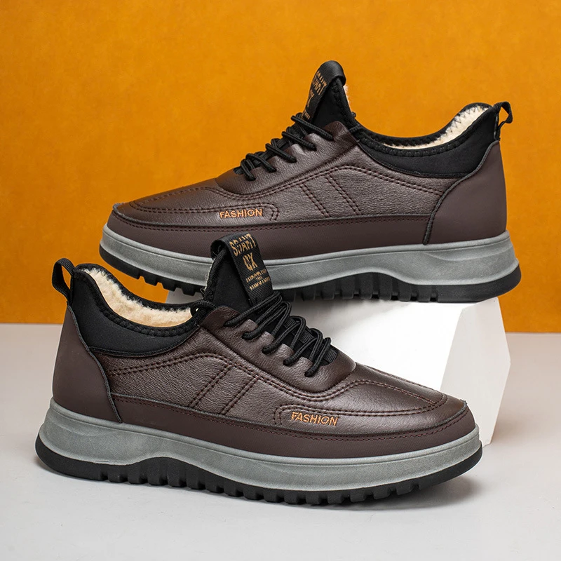 Men Winter Anti Slip Casual Snow Boots Plush Thick Leather Waterproof Cotton Shoes Warm Sneakers
Men Winter Anti Slip Casual Snow Boots Plush Thick Leather Waterproof Cotton Shoes Warm Sneakers