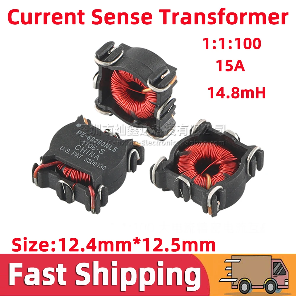 2pcs PE-68280NL PE68280NL SMD SMT Current Sense Transformer 14.8mH 15A High Current Sensor Automotive Detect Turns Ratio 1:1:100
2pcs PE-68280NL PE68280NL SMD SMT Current Sense Transformer 14.8mH 15A High Current Sensor Automotive Detect Turns Ratio 1:1:100
