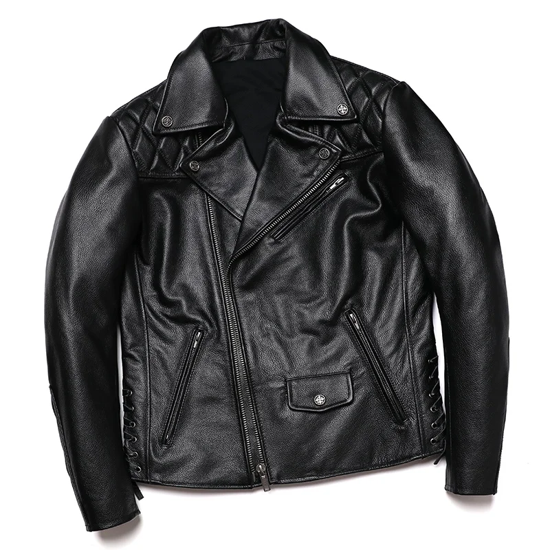 2023 NEW Protective Gear Motorcycle Jacket Men's Genuine Leather Clothes Natural Cowhide Oblique Zipper Coat Slim Clothing Man
2023 NEW Protective Gear Motorcycle Jacket Men's Genuine Leather Clothes Natural Cowhide Oblique Zipper Coat Slim Clothing Man