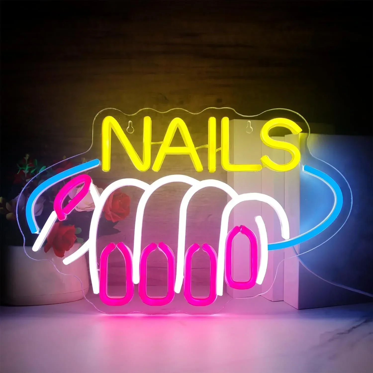 Nails Neon Sign Wall Decor Open Neon Light Sign Indoor Outdoor LED Night Light Commercial Wall Art Room Decor Birthday Gifts
Nails Neon Sign Wall Decor Open Neon Light Sign Indoor Outdoor LED Night Light Commercial Wall Art Room Decor Birthday Gifts