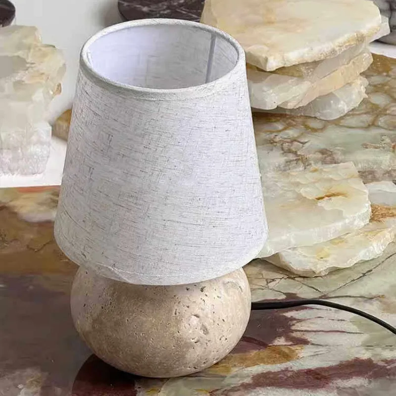 100% Natural Marble Travertine Table Lamp, Mid-Century Wabi Sabi for Hotel, Homestay, Study & Bedroom
100% Natural Marble Travertine Table Lamp, Mid-Century Wabi Sabi for Hotel, Homestay, Study & Bedroom