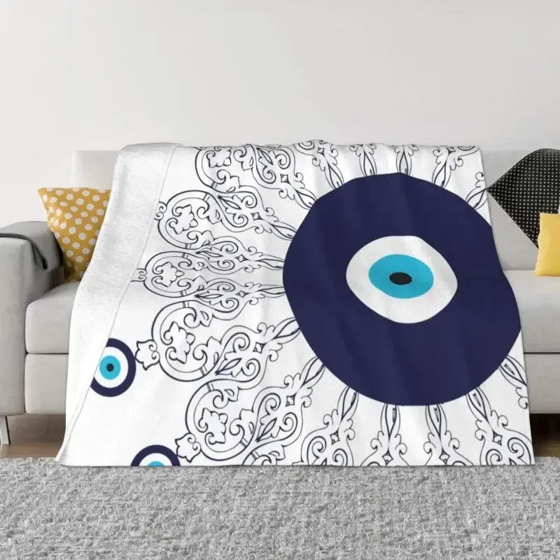 Navy Blue and White Mediterranean Evil Eye Mandala Flannel Fleece Boho Throw Blanket for Home Bedroom Sofa
Navy Blue and White Mediterranean Evil Eye Mandala Flannel Fleece Boho Throw Blanket for Home Bedroom Sofa
