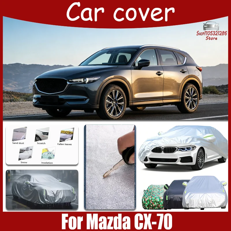 For Mazda CX-70 Car Full Cover - Outdoor Waterproof Snowproof Sunshade, Winter & Summer All Weather Auto Protection Accessory
For Mazda CX-70 Car Full Cover - Outdoor Waterproof Snowproof Sunshade, Winter & Summer All Weather Auto Protection Accessory