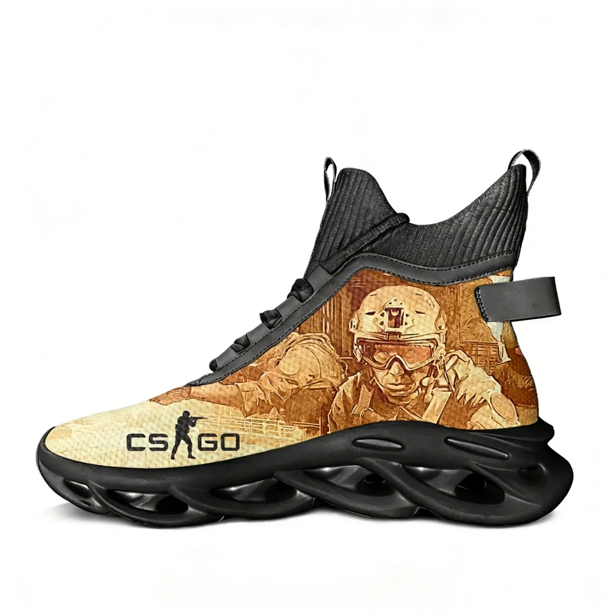 Counter Strike Global Offensive High Top Flats Sneakers Mens Womens Sports Shoes Sneaker Lace Up Mesh Footwear Custom Shoe
Counter Strike Global Offensive High Top Flats Sneakers Mens Womens Sports Shoes Sneaker Lace Up Mesh Footwear Custom Shoe