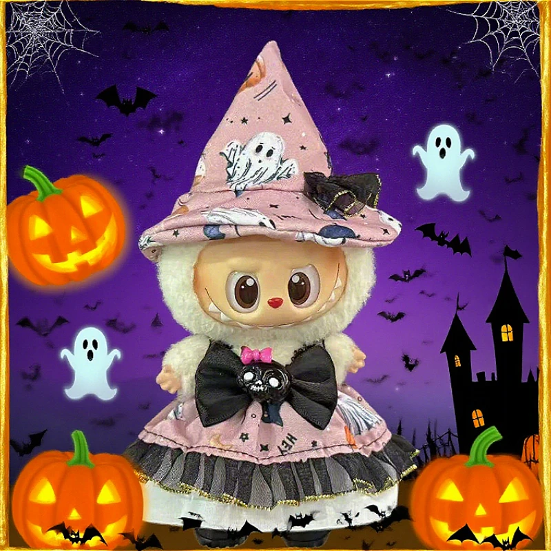 For Labubu 3.0 Halloween Outfit Set Cute Pumpkin Witch Hat with Broom Accessories for Magic Academy Cosplay
For Labubu 3.0 Halloween Outfit Set Cute Pumpkin Witch Hat with Broom Accessories for Magic Academy Cosplay