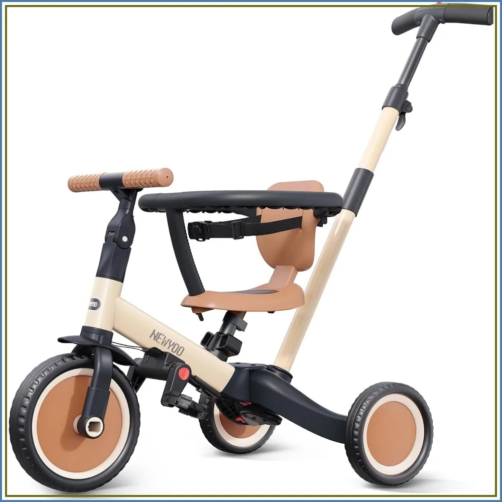 5-in-1 Toddler Tricycle with Push Handle, Convert to Balance Bike, Safe Bar, Gift for 1-3 Year Old
5-in-1 Toddler Tricycle with Push Handle, Convert to Balance Bike, Safe Bar, Gift for 1-3 Year Old