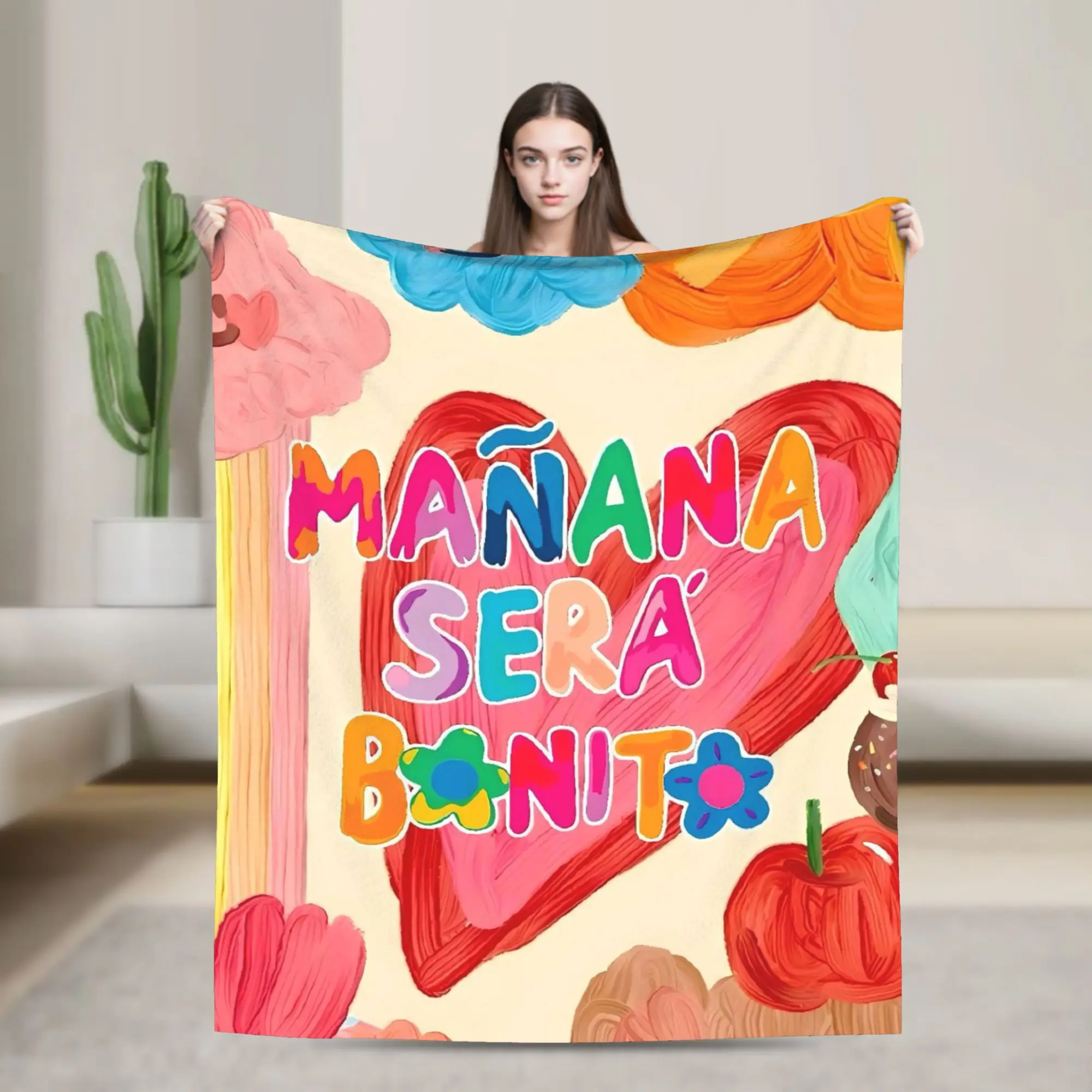 Manana Sera Bonito Karol G Blanket Warm Funny Plush Throw Blanket For Couch Chair Sofa Bed Travel Office Bedspread Bed Cover
Manana Sera Bonito Karol G Blanket Warm Funny Plush Throw Blanket For Couch Chair Sofa Bed Travel Office Bedspread Bed Cover