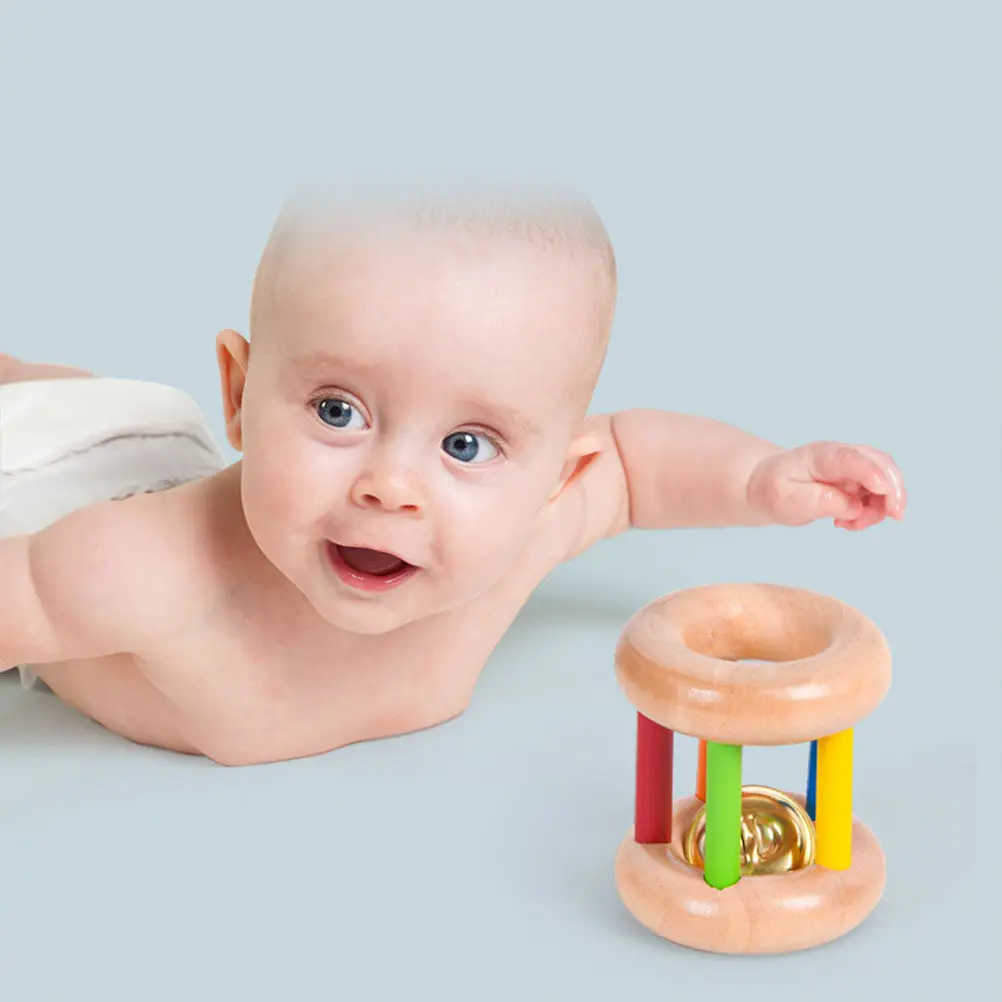 1Pcs Colorful Wood Bell Rattle for Baby Sensory Stimulation Educational Shaking Plaything Infant Hand Eye Coordination
1Pcs Colorful Wood Bell Rattle for Baby Sensory Stimulation Educational Shaking Plaything Infant Hand Eye Coordination