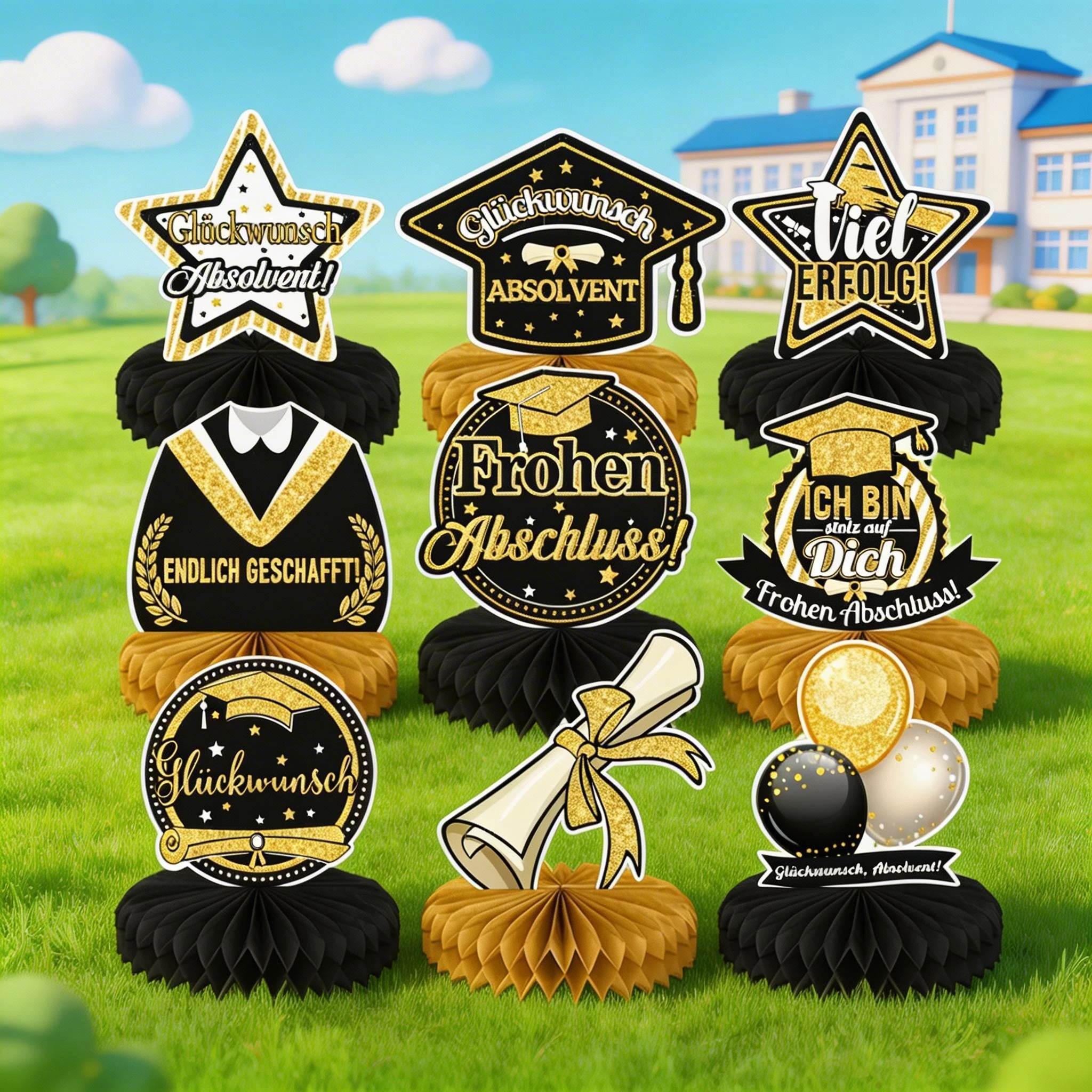 9pcs Class of 2026 Graduation Honeycomb Ball Graduation Party Table Decorations Congratulate Graduation Party Decor
9pcs Class of 2026 Graduation Honeycomb Ball Graduation Party Table Decorations Congratulate Graduation Party Decor