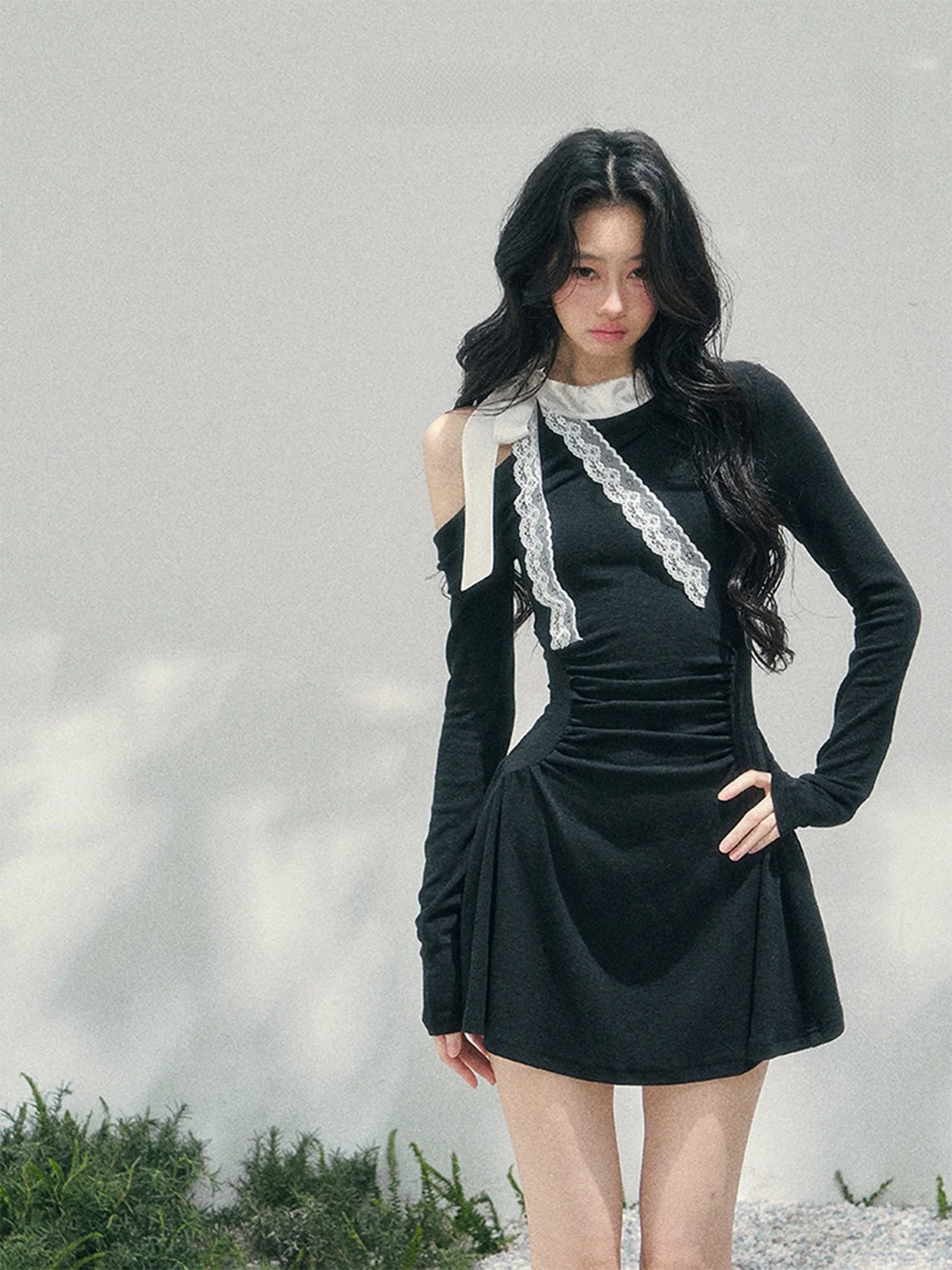 Ele Lace oulder Bared Dr Women's A-Line Skirt Long Sve round Ne Cotton Blend Spring Faion Ci Commute
Ele Lace oulder Bared Dr Women's A-Line Skirt Long Sve round Ne Cotton Blend Spring Faion Ci Commute