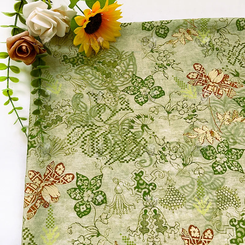 Light green jacquard fabric digital printed brocade cotton fabric DIY dress, clothing, home decoration sewing fabric
Light green jacquard fabric digital printed brocade cotton fabric DIY dress, clothing, home decoration sewing fabric