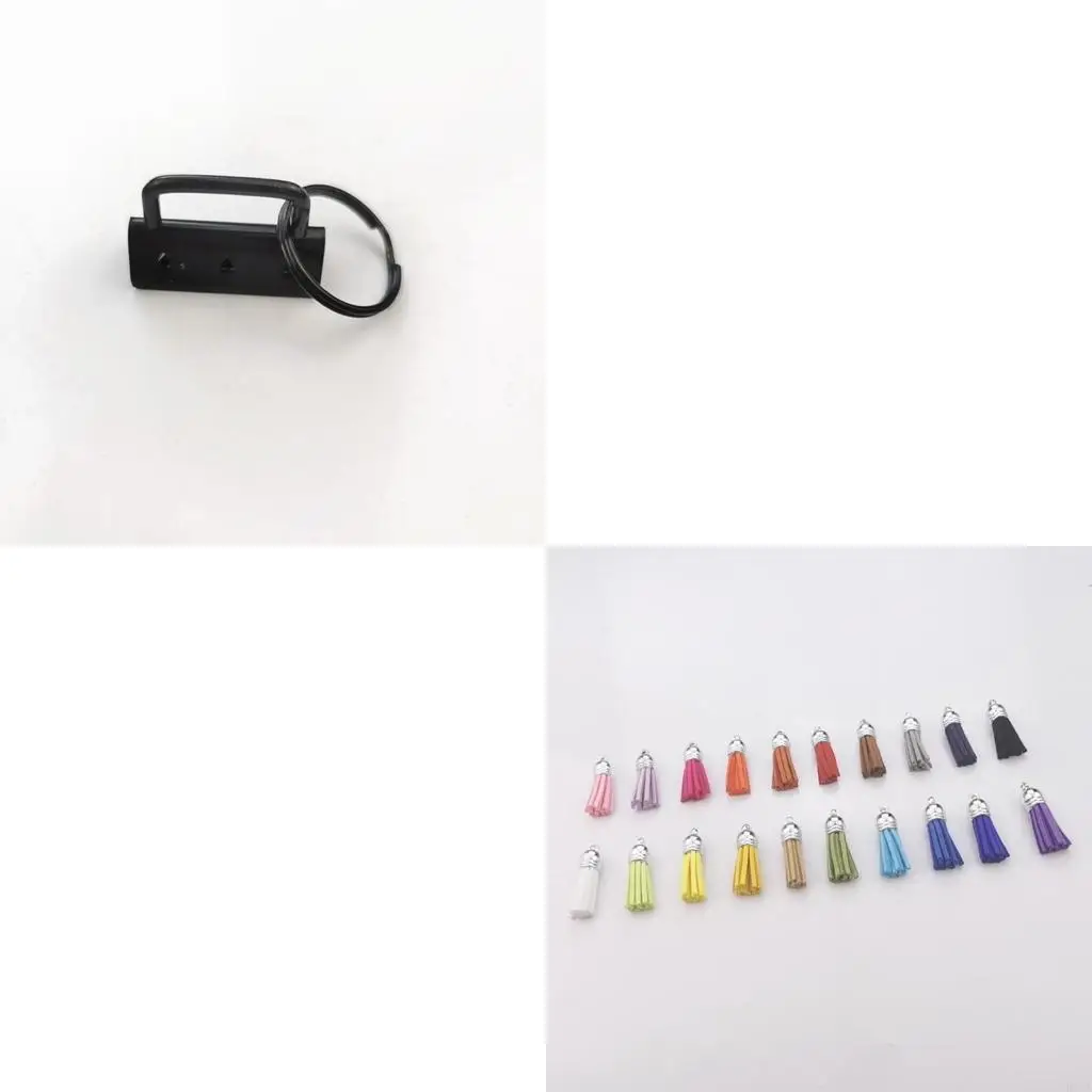 R66A 32mm Hardware Set Practical Keychain Wristlet with Split Ring Keychain Tassels Cotton Tail Clip for Key Lanyard
R66A 32mm Hardware Set Practical Keychain Wristlet with Split Ring Keychain Tassels Cotton Tail Clip for Key Lanyard