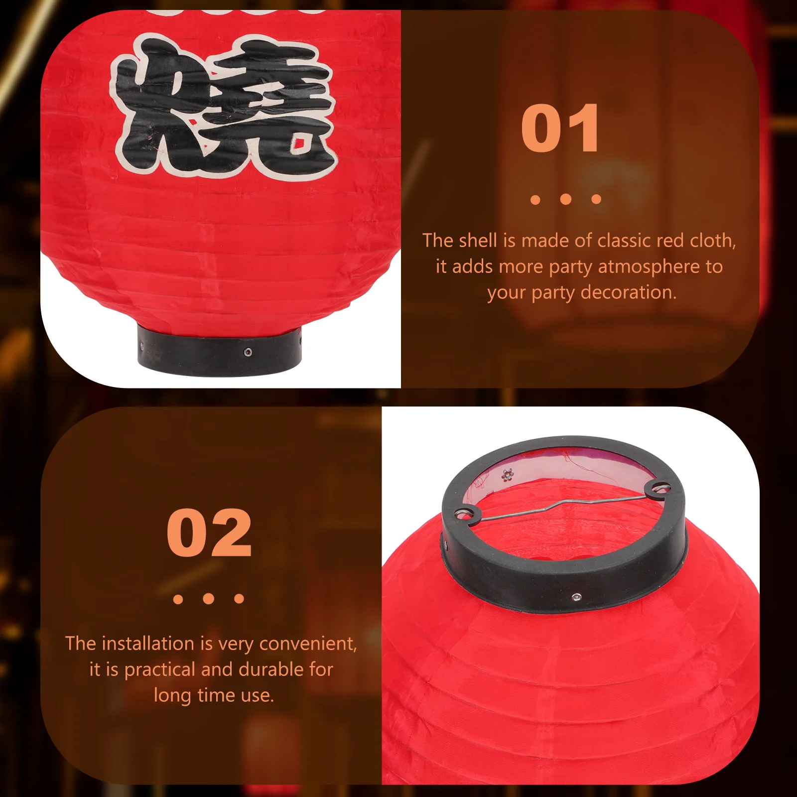 2Pcs Silk Lanterns Red Decorative Waterproof Festival Outdoor Solar Decorative Lanterns Lantern Home Decor Japanese Party
2Pcs Silk Lanterns Red Decorative Waterproof Festival Outdoor Solar Decorative Lanterns Lantern Home Decor Japanese Party