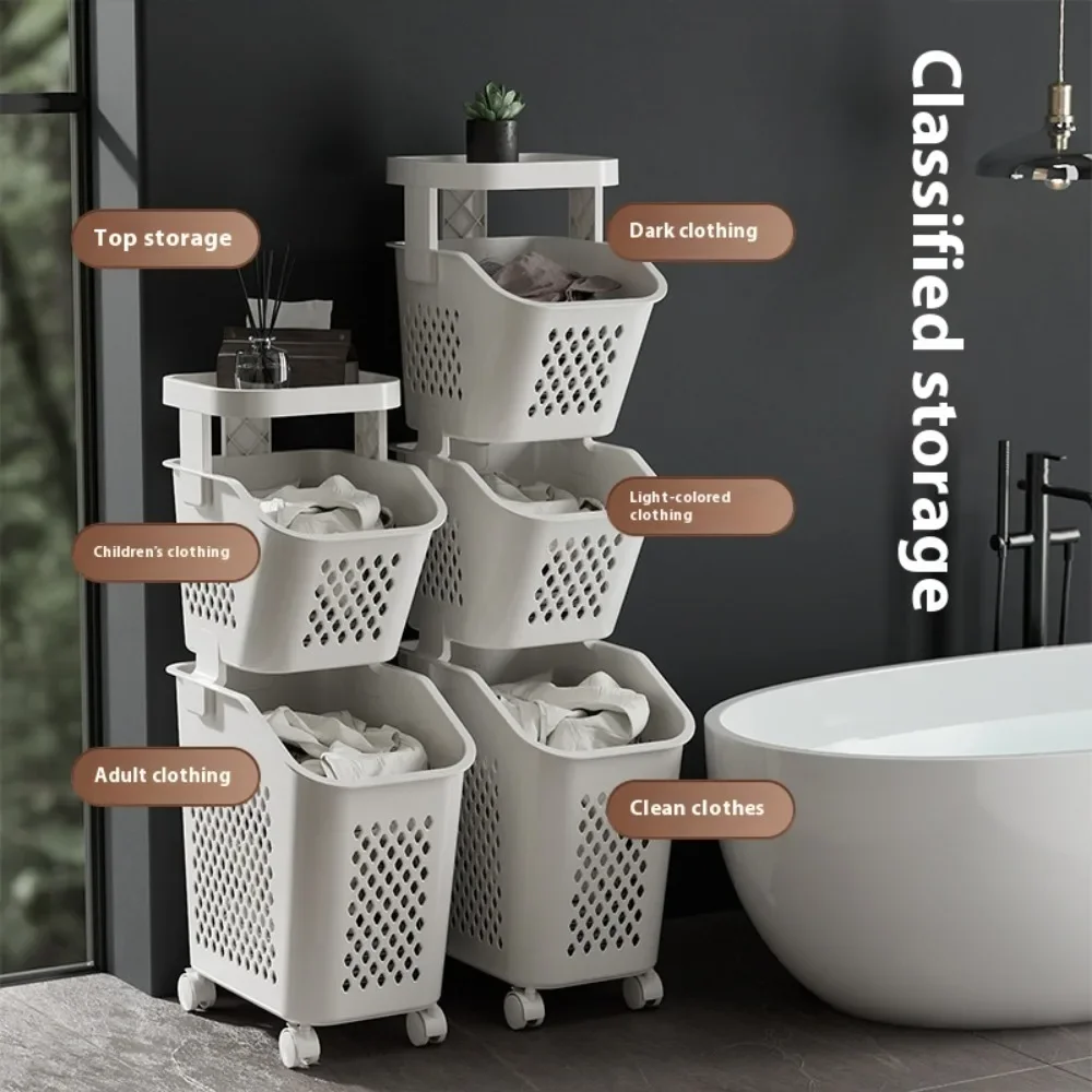 Multilayer Laundry Storage Basket Wheels Pp Plastic Laundry Baskets With Wheel Household Sundries Bathroom Toilet Storage Rack
Multilayer Laundry Storage Basket Wheels Pp Plastic Laundry Baskets With Wheel Household Sundries Bathroom Toilet Storage Rack