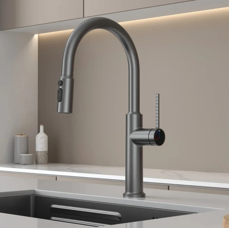 Brushed Gold Pull Out Kitchen Faucet Water Filter Tap Brass Crane Kitchen Rotation Sink Faucet Mixer 3 Way Kitchen Faucet
Brushed Gold Pull Out Kitchen Faucet Water Filter Tap Brass Crane Kitchen Rotation Sink Faucet Mixer 3 Way Kitchen Faucet