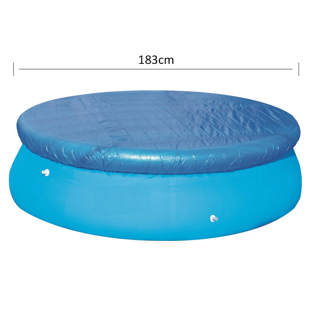 183cm Swimming Pool Dust Cover Waterproof Round Covers Inflatable Kids Pools Summer Dustproof Rain Protection Spa
183cm Swimming Pool Dust Cover Waterproof Round Covers Inflatable Kids Pools Summer Dustproof Rain Protection Spa