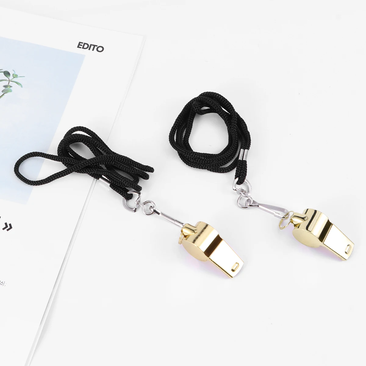 6 PCS Emergency Whistles Loud Outdoor Survival Whistles For School Gym Camping Hiking Training (Golden)
6 PCS Emergency Whistles Loud Outdoor Survival Whistles For School Gym Camping Hiking Training (Golden)
