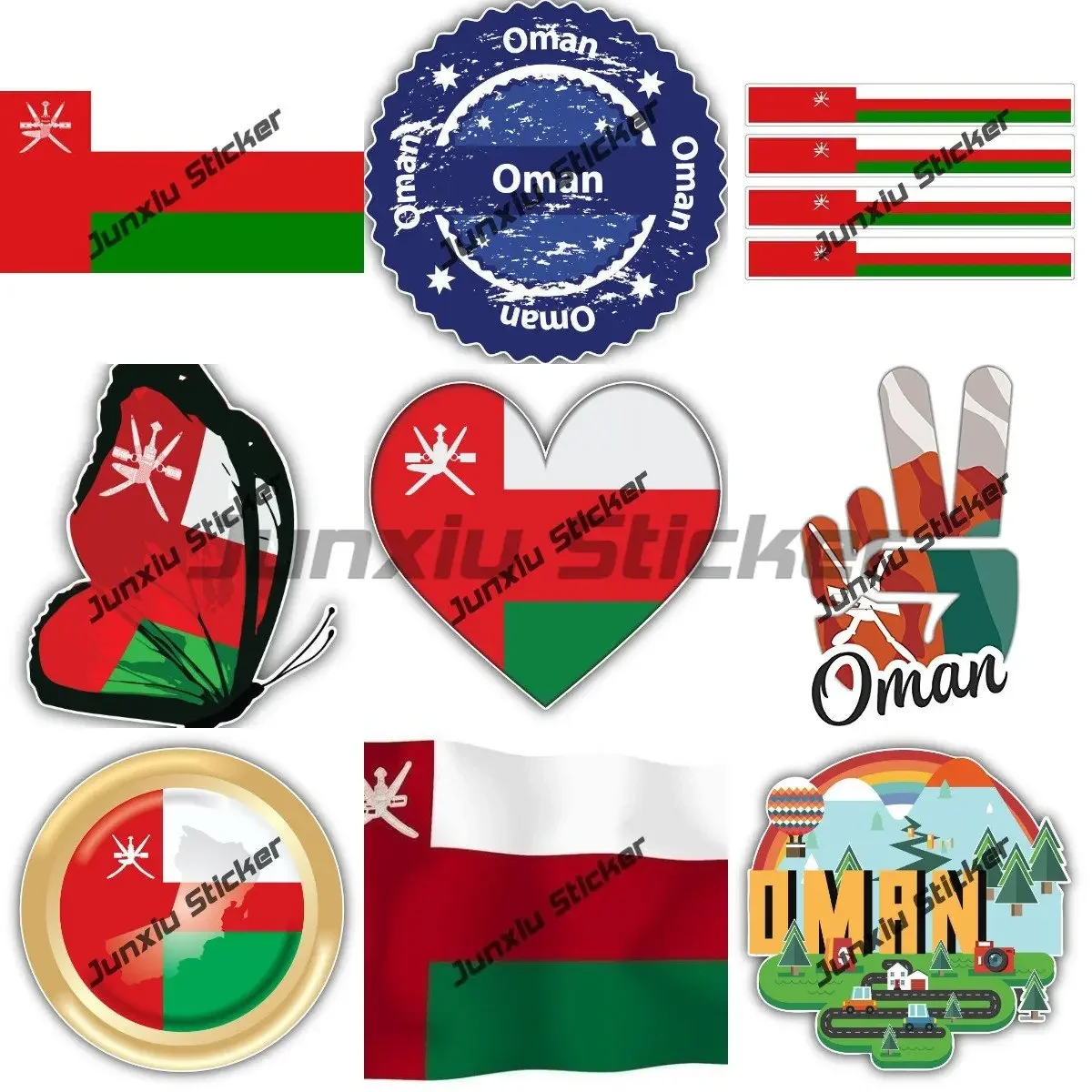Oman Stickers Stripe Oman Flag Cover Scratches Sticker Personality Oman Victory Custom Logo Decals for Cars SUV Trunk Waterproof
Oman Stickers Stripe Oman Flag Cover Scratches Sticker Personality Oman Victory Custom Logo Decals for Cars SUV Trunk Waterproof