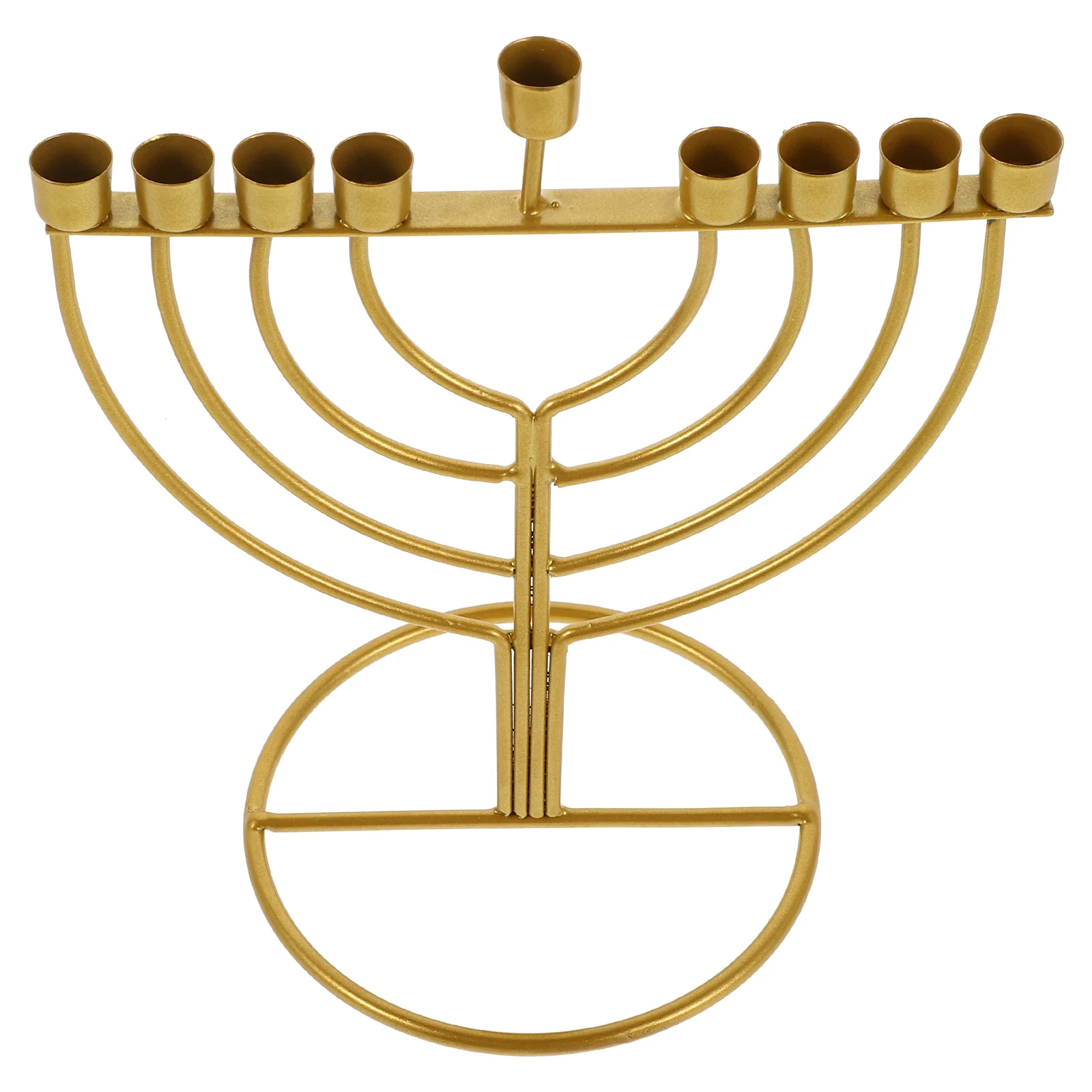 Alloy 9-Branch Hanukkah Menorah Holder for Pillar Candles Tall Tabletop Candlestick Decor Religious Jewish Festival
Alloy 9-Branch Hanukkah Menorah Holder for Pillar Candles Tall Tabletop Candlestick Decor Religious Jewish Festival