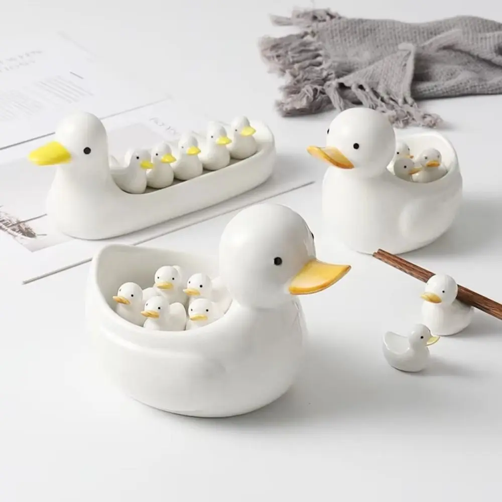 Creative Ceramic Chopstick Stand Cartoon Duck Shape Chopsticks Rest Smooth Surface Mini Size Writing Brush Pen Holder
Creative Ceramic Chopstick Stand Cartoon Duck Shape Chopsticks Rest Smooth Surface Mini Size Writing Brush Pen Holder