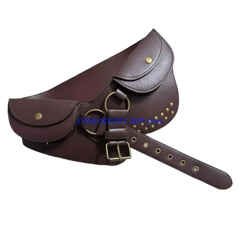 F42F Wide PU Waist Cincher For Women Men Pants And Dresses Cosplay Event Gathering Waist Pack Belt Bag for Stage Perfomrances
F42F Wide PU Waist Cincher For Women Men Pants And Dresses Cosplay Event Gathering Waist Pack Belt Bag for Stage Perfomrances