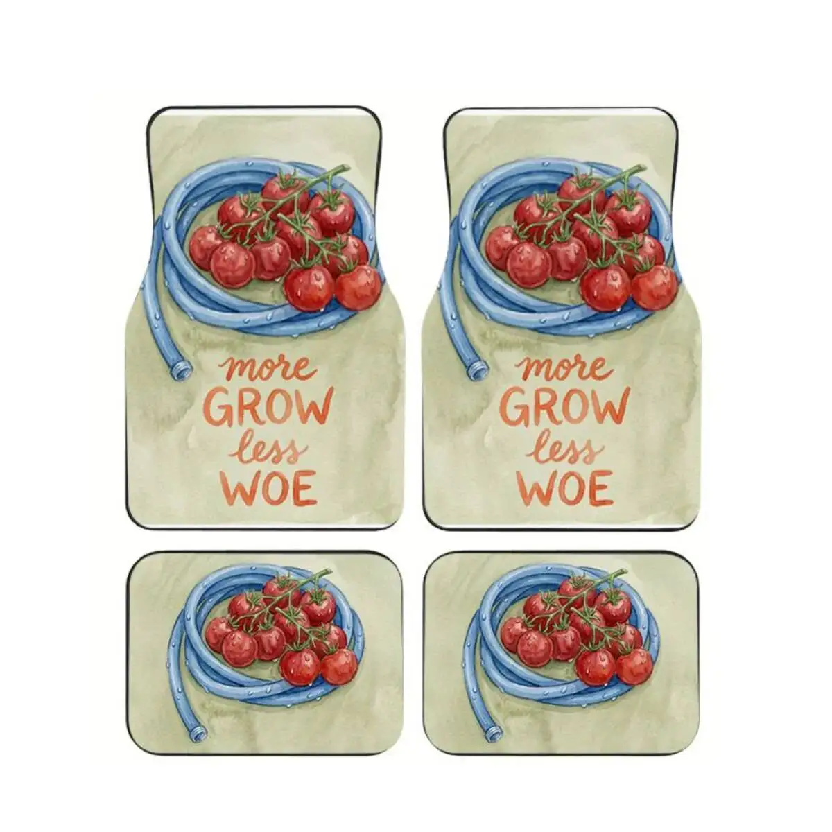 4Pcs Funny Tomato Garden Watercolor Print Car Floor Mats Anti-Slip Washable Auto Carpets for SUVs Vans - Interior Accessories
4Pcs Funny Tomato Garden Watercolor Print Car Floor Mats Anti-Slip Washable Auto Carpets for SUVs Vans - Interior Accessories