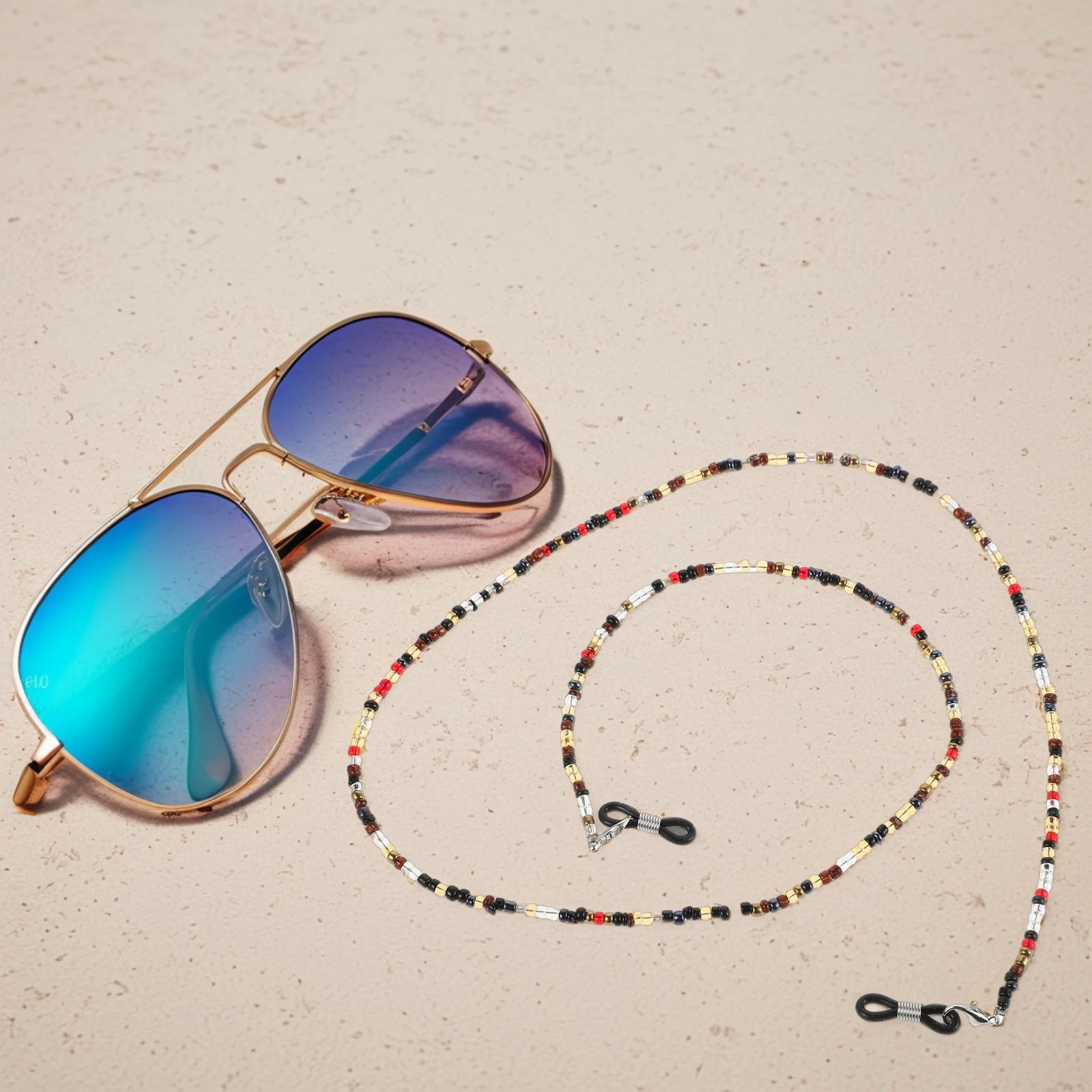 Glasses Chain Eyeglass Strap Lightweight Anti Loss Beaded Chains for Women Men Mask Cord Sunglasses String Holder Travel Office
Glasses Chain Eyeglass Strap Lightweight Anti Loss Beaded Chains for Women Men Mask Cord Sunglasses String Holder Travel Office