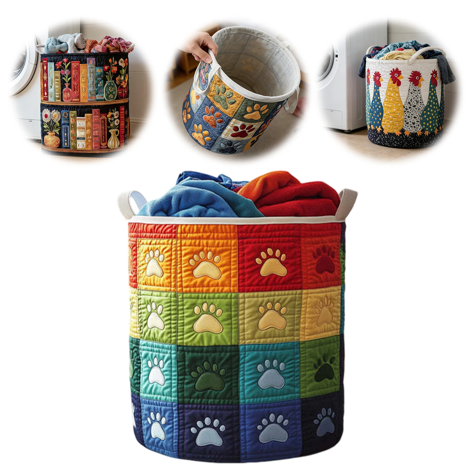 Boho Fabric Floral Storage Hamper Large Capacity Foldable Laundry Hamper Lightweight for Nursery Bedroom Laundrys Room
Boho Fabric Floral Storage Hamper Large Capacity Foldable Laundry Hamper Lightweight for Nursery Bedroom Laundrys Room