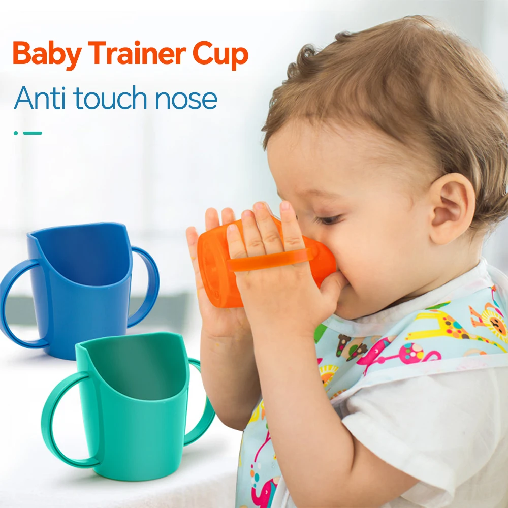Baby learns to drink water cup, baby drinks water and milk, anti choking and nose protection, slanted mouth cup
Baby learns to drink water cup, baby drinks water and milk, anti choking and nose protection, slanted mouth cup