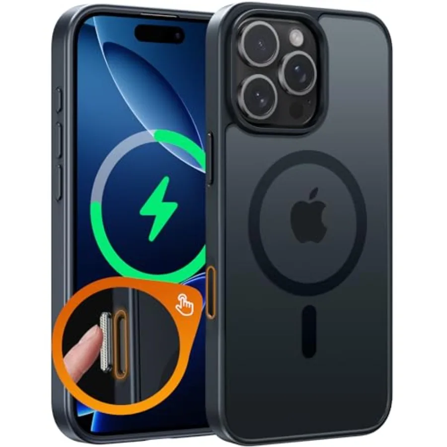 for iPhone 16 Pro Case: Magnetic Matte Translucent Military Grade Drop Protective Phone Case Shockproof Thin Rugged Durable Pro
for iPhone 16 Pro Case: Magnetic Matte Translucent Military Grade Drop Protective Phone Case Shockproof Thin Rugged Durable Pro